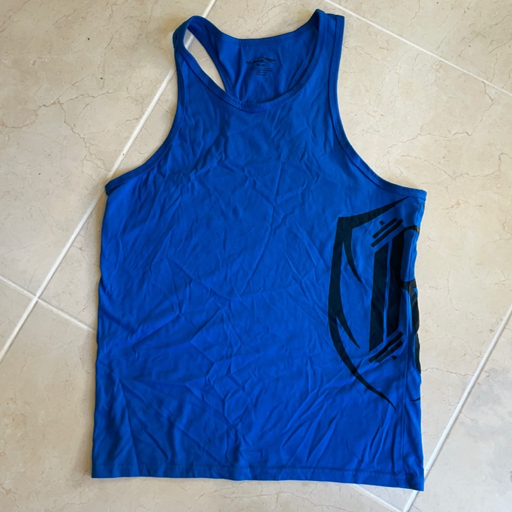 Royal blue men's workout tank